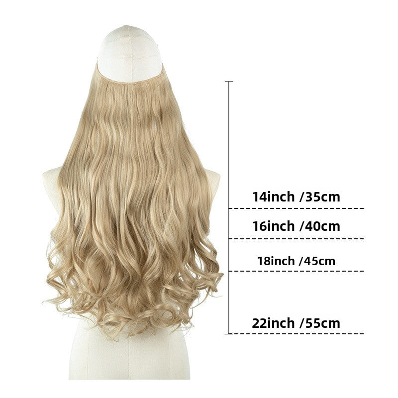 Invisible natural long curly hair