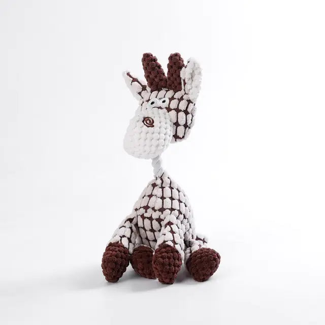 Interactive Plush Dog Toy - Cartoon Bite Resistant
